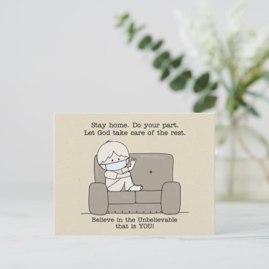 Doe uw deel briefkaart (Staand voorkant)