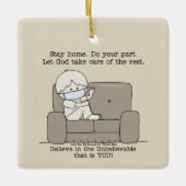 Doe uw deel keramisch ornament (Voorkant)