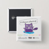 Doe uw deel om een kuur te vinden! vierkante button 5,1 cm (Voorkant /achterkant)