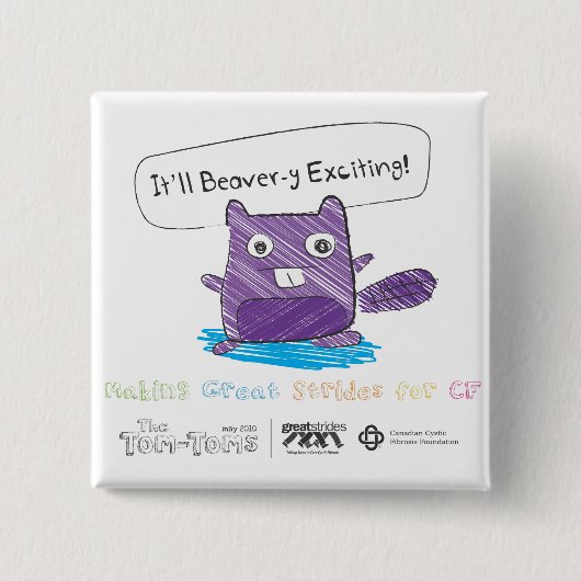 Doe uw deel om een kuur te vinden! vierkante button 5,1 cm (Voorkant)