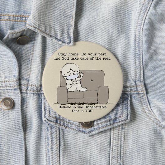 Doe uw deel ronde button 4,0 cm (In situ)