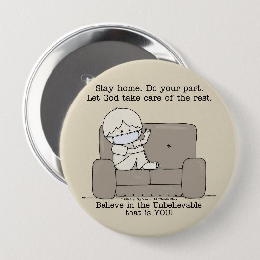 Doe uw deel ronde button 4,0 cm (Voorkant /achterkant)