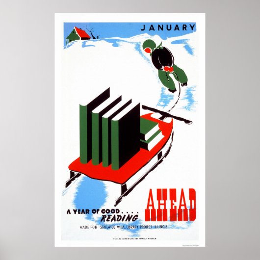 Doe Uw Leessneeuw 1938 WPA Poster (Voorkant)