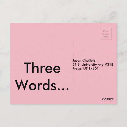 Doe uw taak briefkaart (Achterkant)