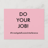 Doe uw taak briefkaart (Voorkant)