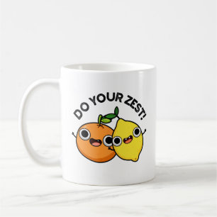 Doe uw Zest Funny Citrus Fruit Pun Koffiemok