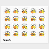 Doe uw Zest Funny Citrus Fruit Pun Ronde Sticker (Vel)
