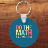 Doe Van Wiskunde 67 100ste Dag School Sleutelhanger (Voorkant)