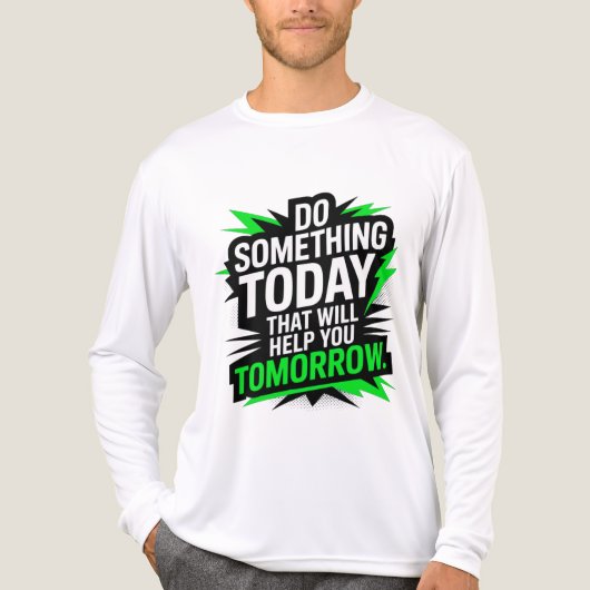 Doe Vandaag Iets Dat Je Morgen Helpt –  Tri-Blend Shirt (Voorkant volledig)