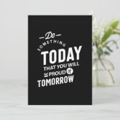 Doe vandaag iets wat je wilt doen kaart (Staand voorkant)