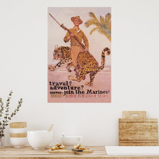 Doe vandaag mee met Marines-Enlist Poster (Keuken)