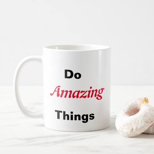 Doe verbluffende dingen koffiemok (Met donut)