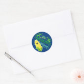 Doe verbluffende dingen - Punny Garden Classic Rou Ronde Sticker (Envelop)
