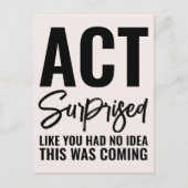 Doe verrast Grappig Aanzoek Bruidsmeisje Uitnodiging Briefkaart (Voorkant)