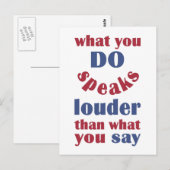 Doe versus zeg briefkaart (Voorkant / Achterkant)