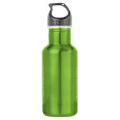 Doe versus zeg douane waterfles (Achterkant)