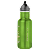 Doe versus zeg douane waterfles (Rechts)