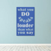 Doe vs. Zeg de druk van het douancanvas Canvas Afdruk (Insitu (Houten vloer))