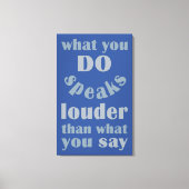 Doe vs. Zeg de druk van het douancanvas Canvas Afdruk (Voorkant)