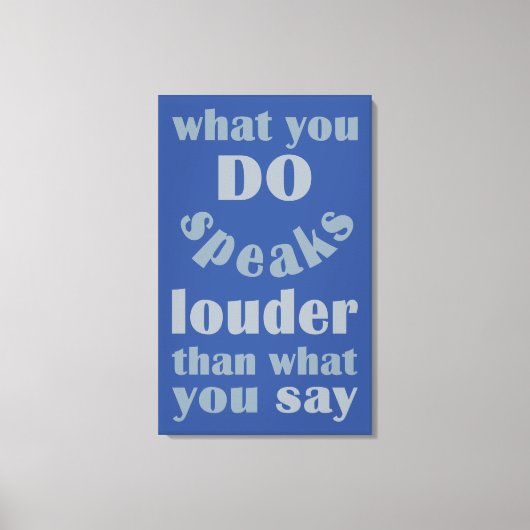 Doe vs. Zeg de druk van het douancanvas Canvas Afdruk (Voorkant)