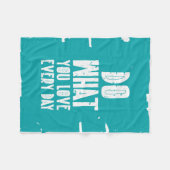 Doe waar je elke dag van houdt fleece deken (Voorkant (Horizontaal))