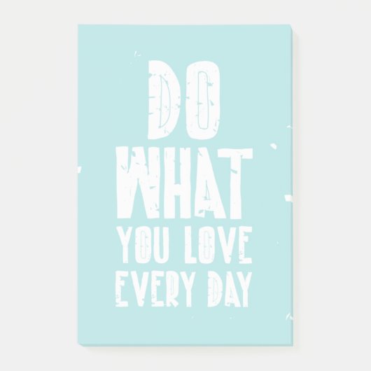 Doe waar je elke dag van houdt post-it® notes (Voorkant)