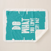 Doe waar je elke dag van houdt sherpa deken (Voorkant (horizontaal))