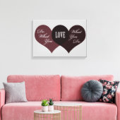 Doe waar je van houdt canvas afdruk (Insitu (Woonkamer))