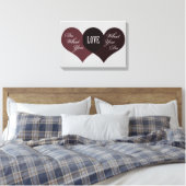 Doe waar je van houdt canvas afdruk (Insitu (Slaapkamer))