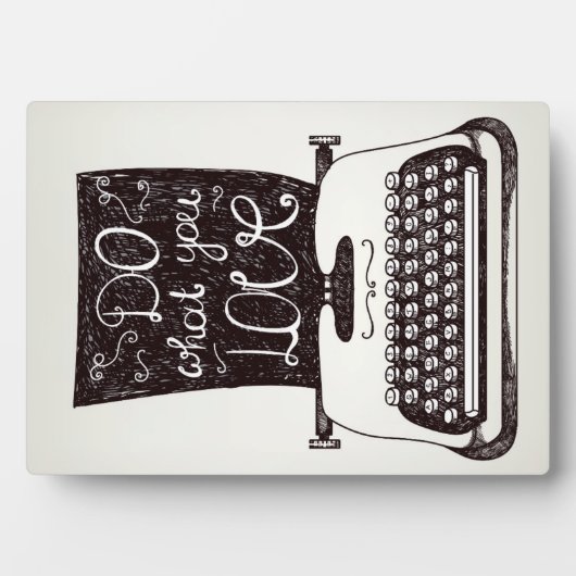 Doe waar je van houdt fotoplaat (voorkant)