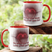 Doe waar je van houdt | Hou van wat je doet verlic Mok