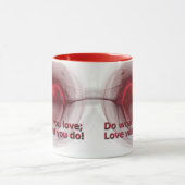 Doe waar je van houdt | Hou van wat je doet verlic Mok (Midden)