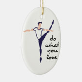 Doe waar je van houdt keramisch ornament (Rechts)