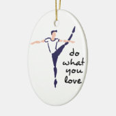 Doe waar je van houdt keramisch ornament (Links)