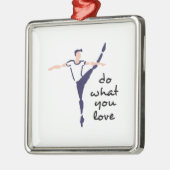 Doe waar je van houdt metalen ornament (Links)