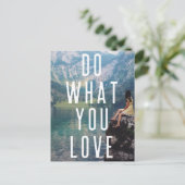 Doe waar je van houdt | Modern Lake Bavaria Advent Briefkaart (Staand voorkant)