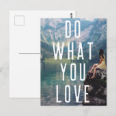 Doe waar je van houdt | Modern Lake Bavaria Advent Briefkaart (Voorkant / Achterkant)