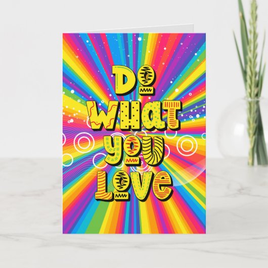 Doe waar je van houdt! Motivatie Kaart (Voorkant)