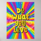 Doe waar je van houdt! Motivatie Poster (Voorkant)