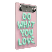 Doe waar je van houdt pastel mini klembord (Schuin)