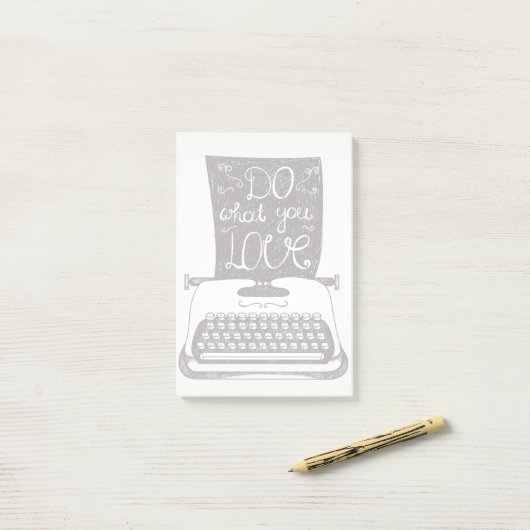 Doe waar je van houdt post-it® notes (Op bureau)