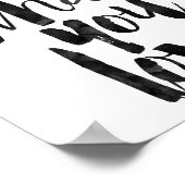 Doe waar je van houdt poster (Hoek)