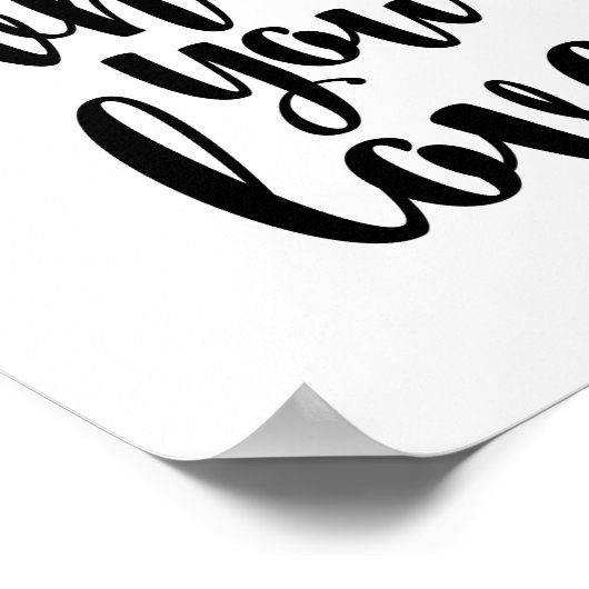 Doe waar je van houdt poster (Hoek)