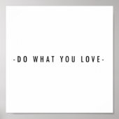 Doe waar je van houdt poster (Voorkant)