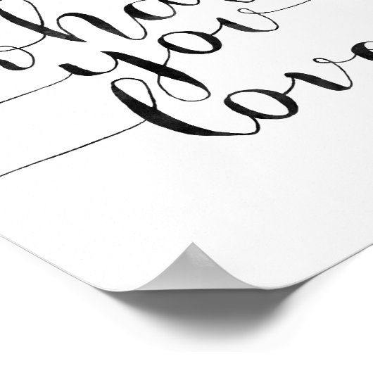 Doe waar je van houdt poster (Hoek)