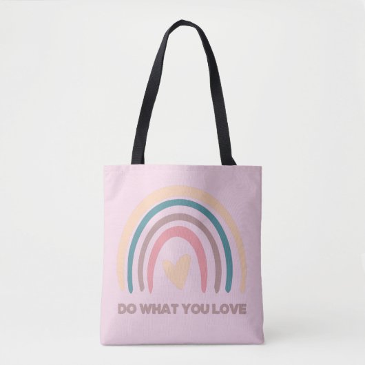 Doe waar je van houdt tote bag (Voorkant)