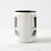 Doe waar je van houdt tweekleurige koffiemok (Center)