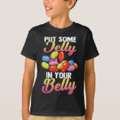 Doe wat gelei in je buik Cool Snoep Jelly Bean T-shirt (Voorkant)