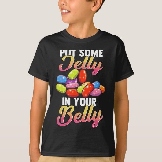 Doe wat gelei in je buik Cool Snoep Jelly Bean T-shirt (Voorkant)