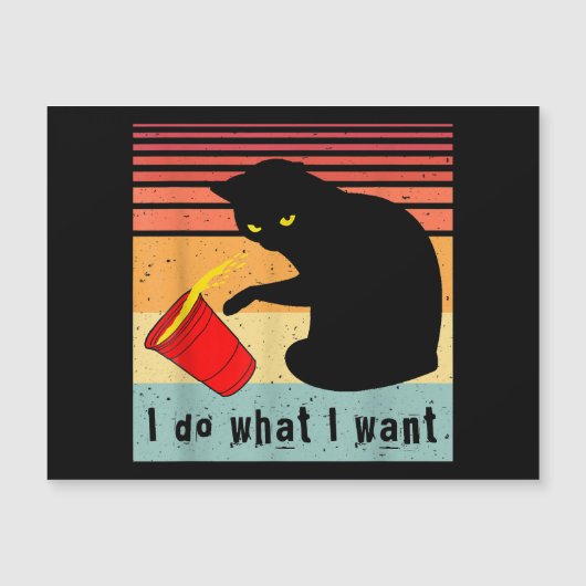 Doe wat ik wil dat het  zwarte kat rode kat grappi (Voorkant)